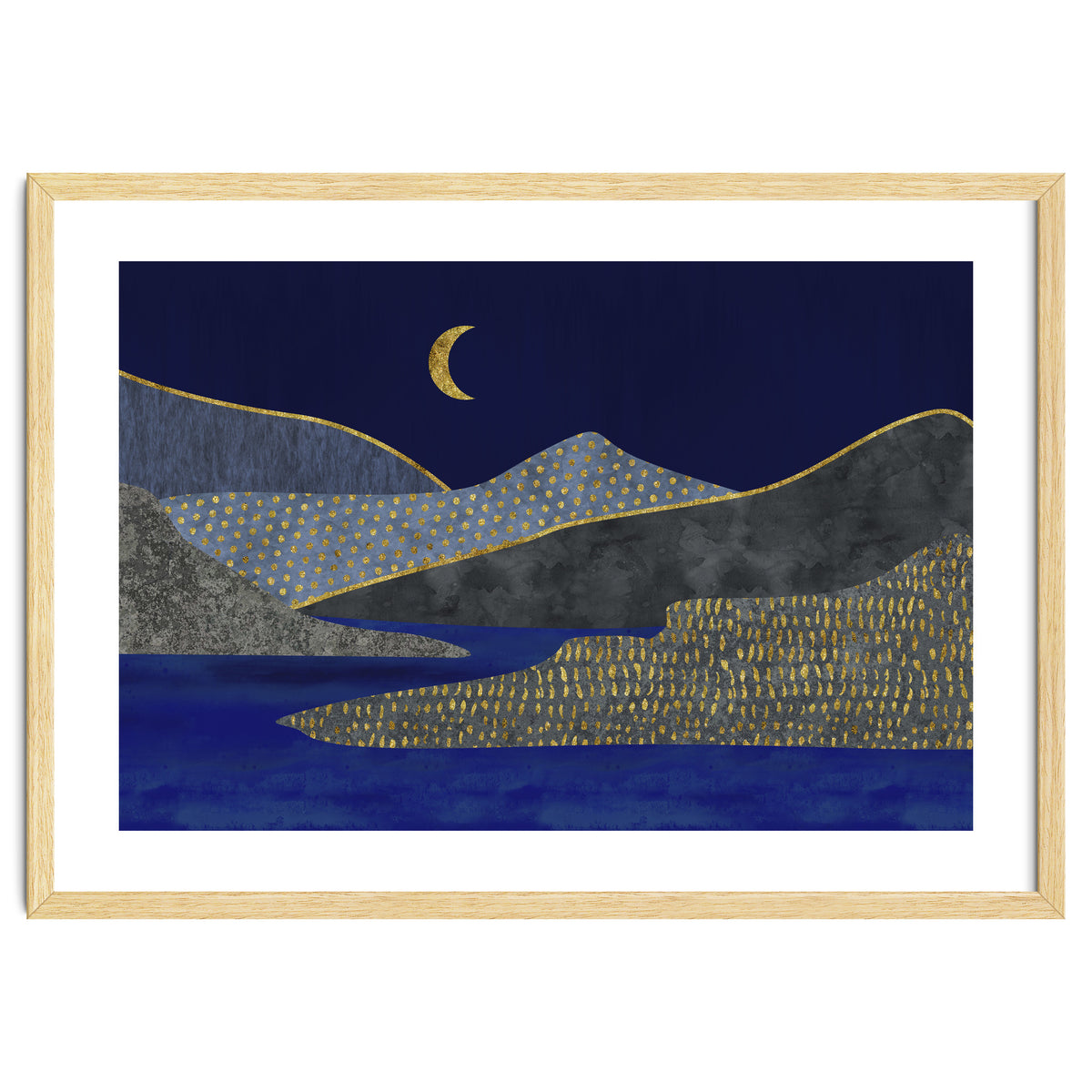 Abstract Landscape Moonlight Mood