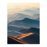 Misty Desert Mountain Range Art (Print Only) thumbnail