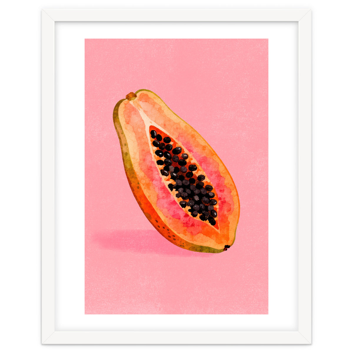 Papaya fruit illustration