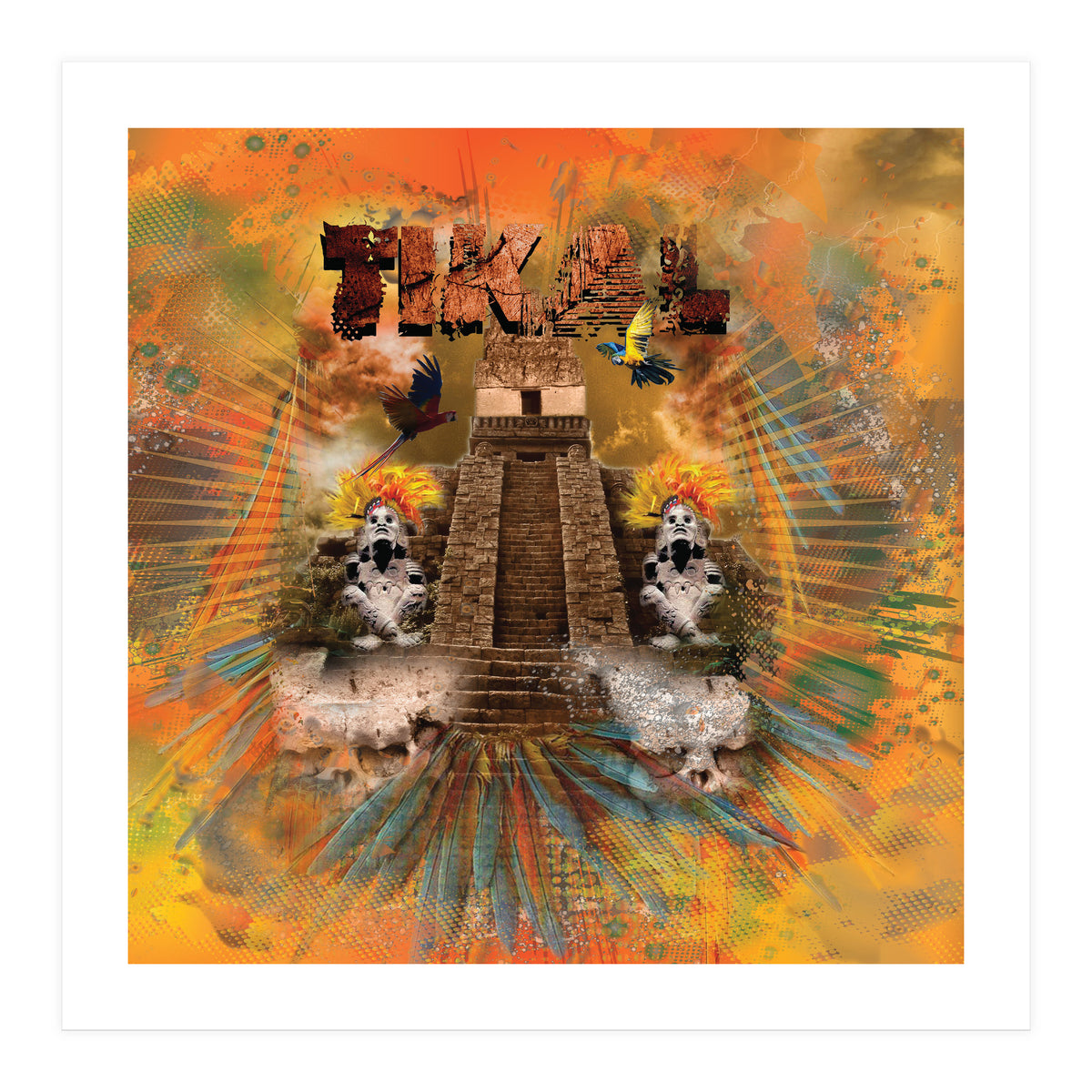 Tikal Mayan Temple (Print Only)