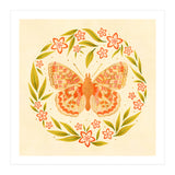 Retro Floral Butterfly (Print Only) thumbnail