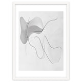 Abstract Black And White Flowing Lines And Shapes thumbnail