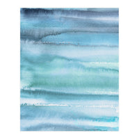 Gradient Watercolor Sea Blue (Print Only)