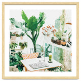 Junglow, Urban Jungle Botanical Home decor, Tropical Plants Interior Design Plant Lady Painting thumbnail