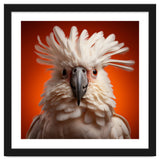 Close Up Portrait Of A White Cockatoo Parrot thumbnail