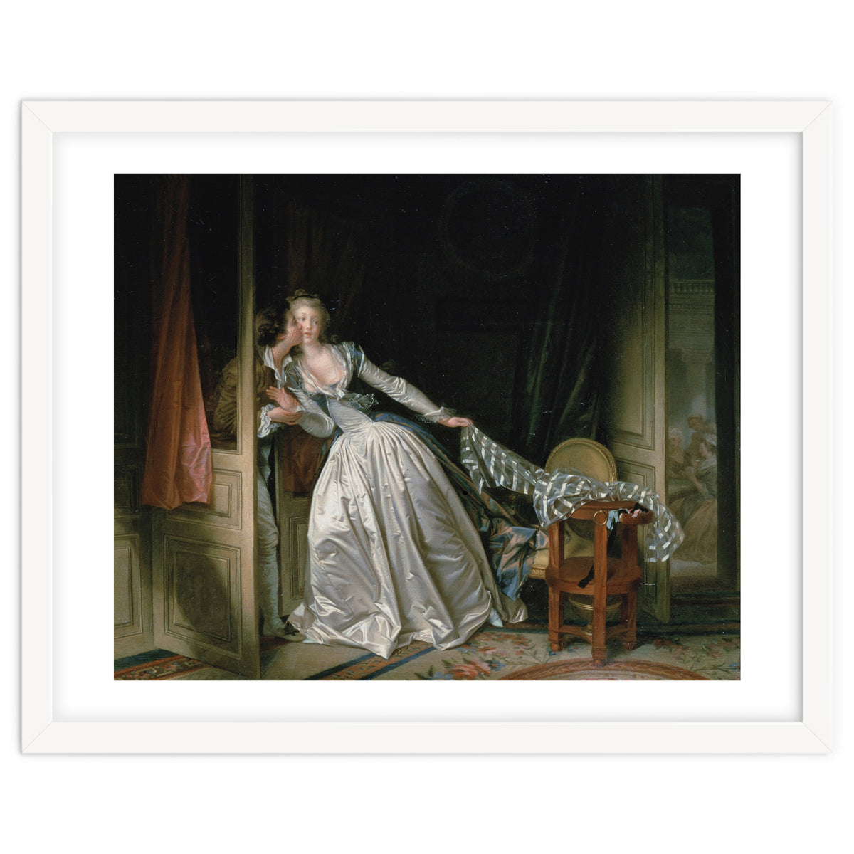 Jean-Honoré Fragonard – The Stolen Kiss | Elegant Rococo Romance & Secret Intimacy