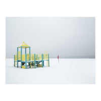 Playground in the winter seascape (Print Only)