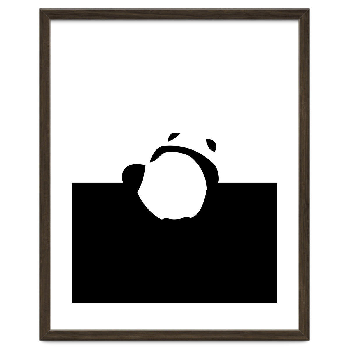 Find Your Feet, Panda Abstract Monochromatic Black & White, Wildlife Animals Cute Eclectic Bohemian Pets