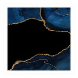 Navy & Gold Agate Texture 04  (Print Only) thumbnail