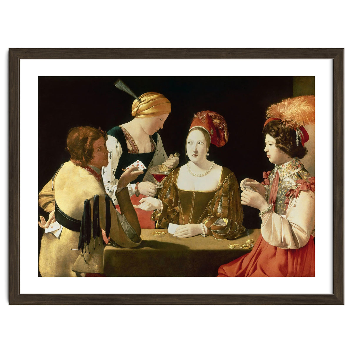 French school. The Cheater with the Ace of Diamonds. Le Tricheur à l'As de Carreaux. 17th century...