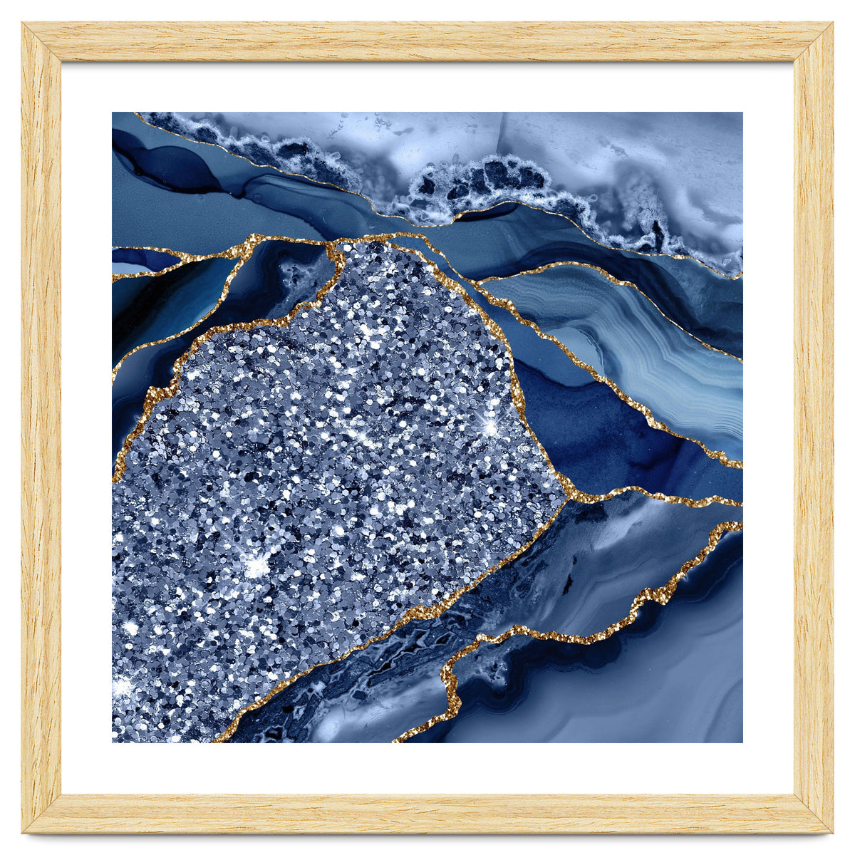 Agate Glitter Ocean Texture 08