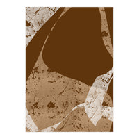 Brown Abstract Minimalist (Print Only)