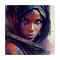 Watercolor Tuareg Woman #8 (Print Only)