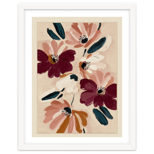 Blush And Wine Blossoms I