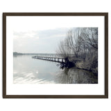 Sunny day pier in the lake thumbnail