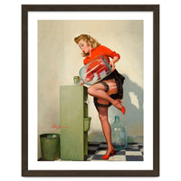 Pinup Sexy Water Cooler Girl