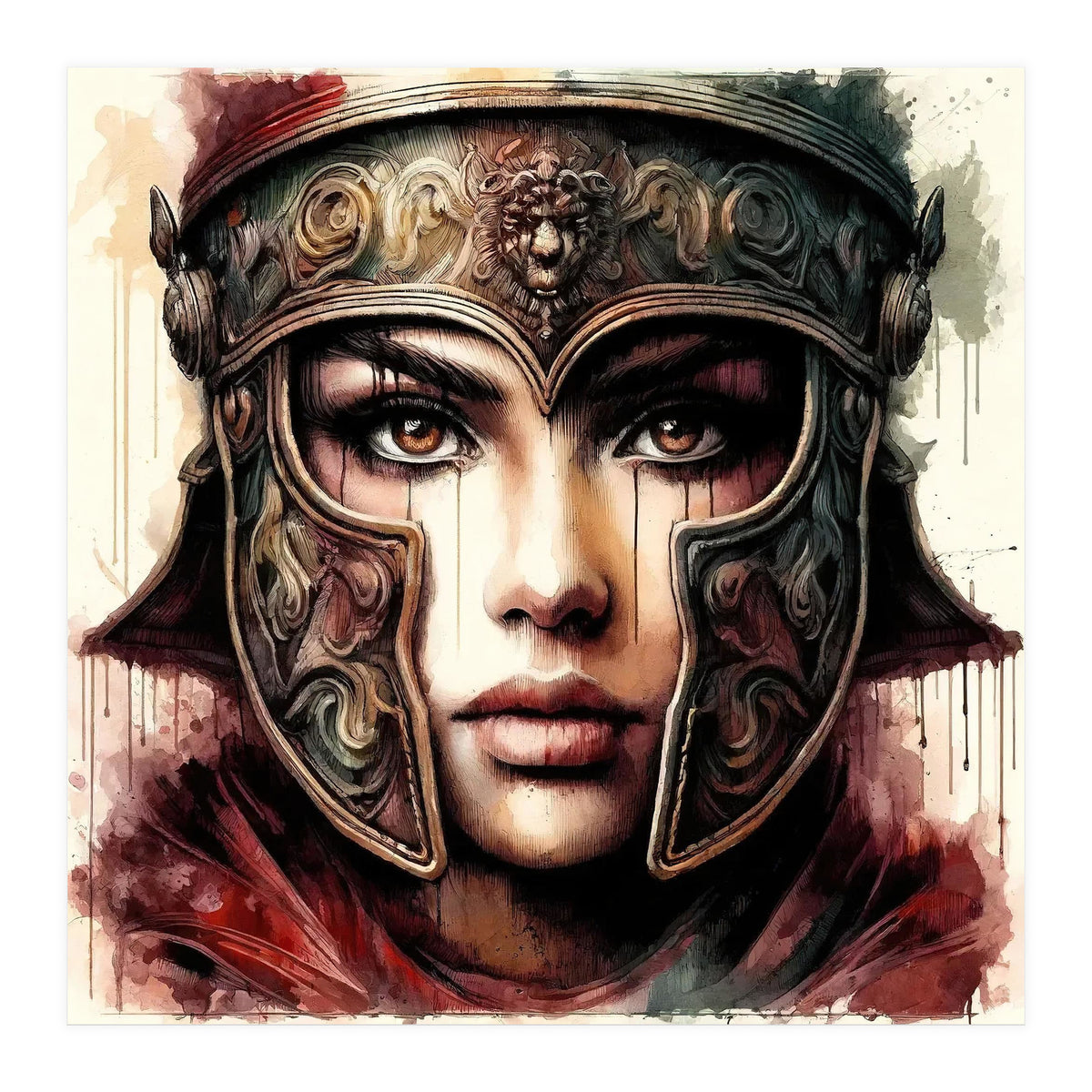 Lion Crest Armor Portrait (Print Only)