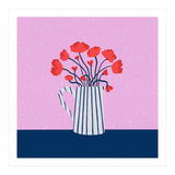 Poppies – pink and blue (Print Only) thumbnail