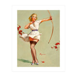 Pinup Sexy Girl Playing A Cupid (Print Only) thumbnail