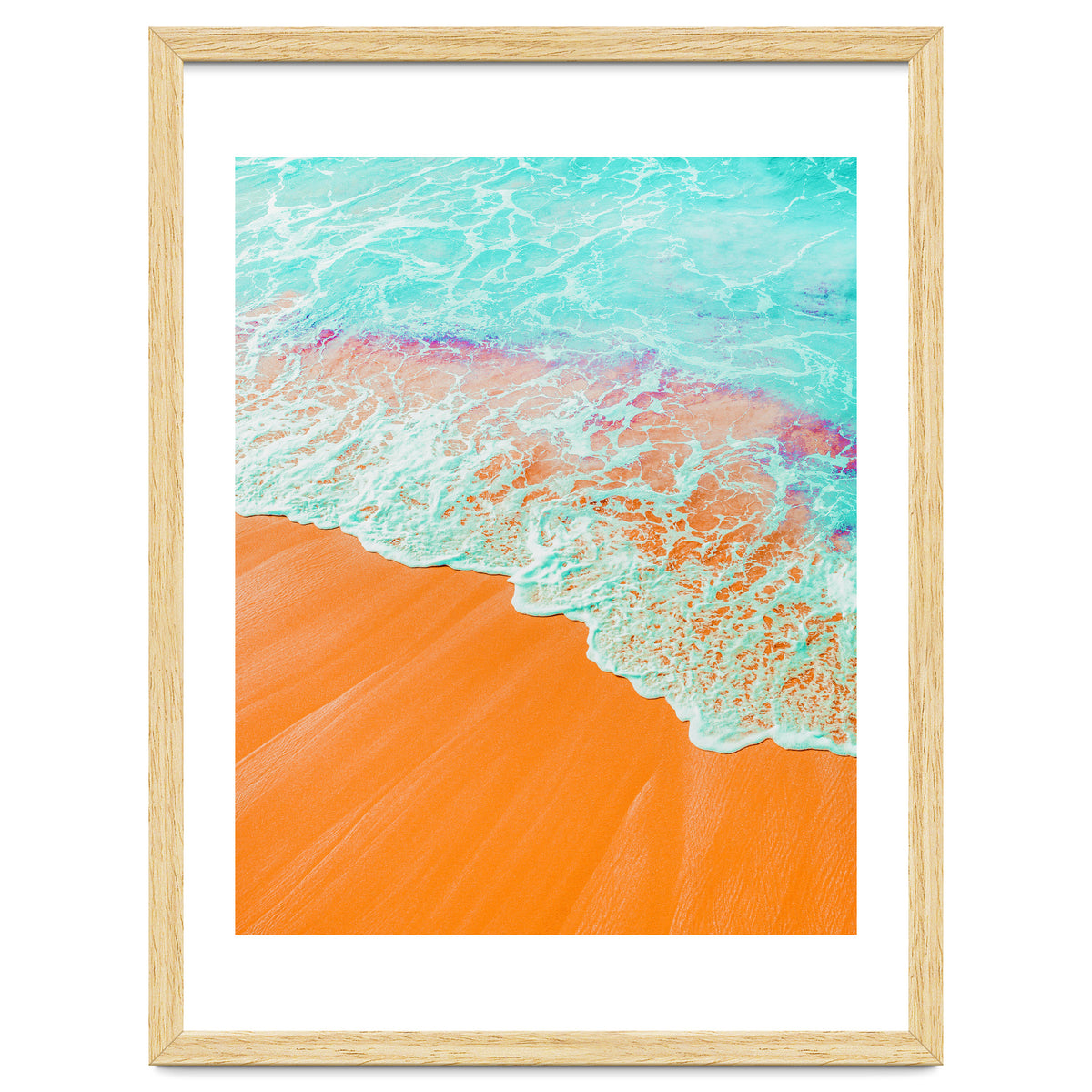 Coral Shore, Ocean Beach Photography, Summer Sea Sand Waves