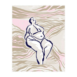 Follow the lines Serene woman in the water (Print Only) thumbnail