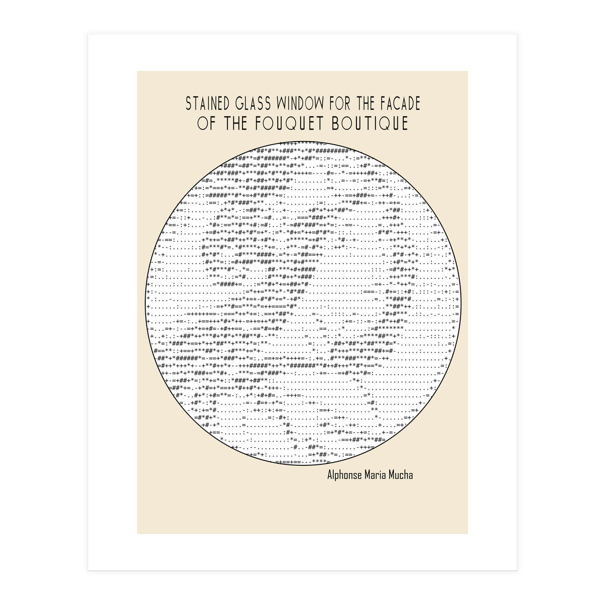 Stained Glass Window (ascii Art) (Print Only)