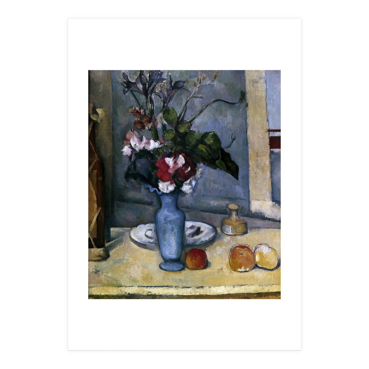 The Blue Vase - 1885/87 - 62x51 cm - oil on canvas - French Post-Impressionism. (Print Only)