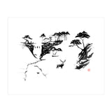 Deer In The Snow (Print Only) thumbnail
