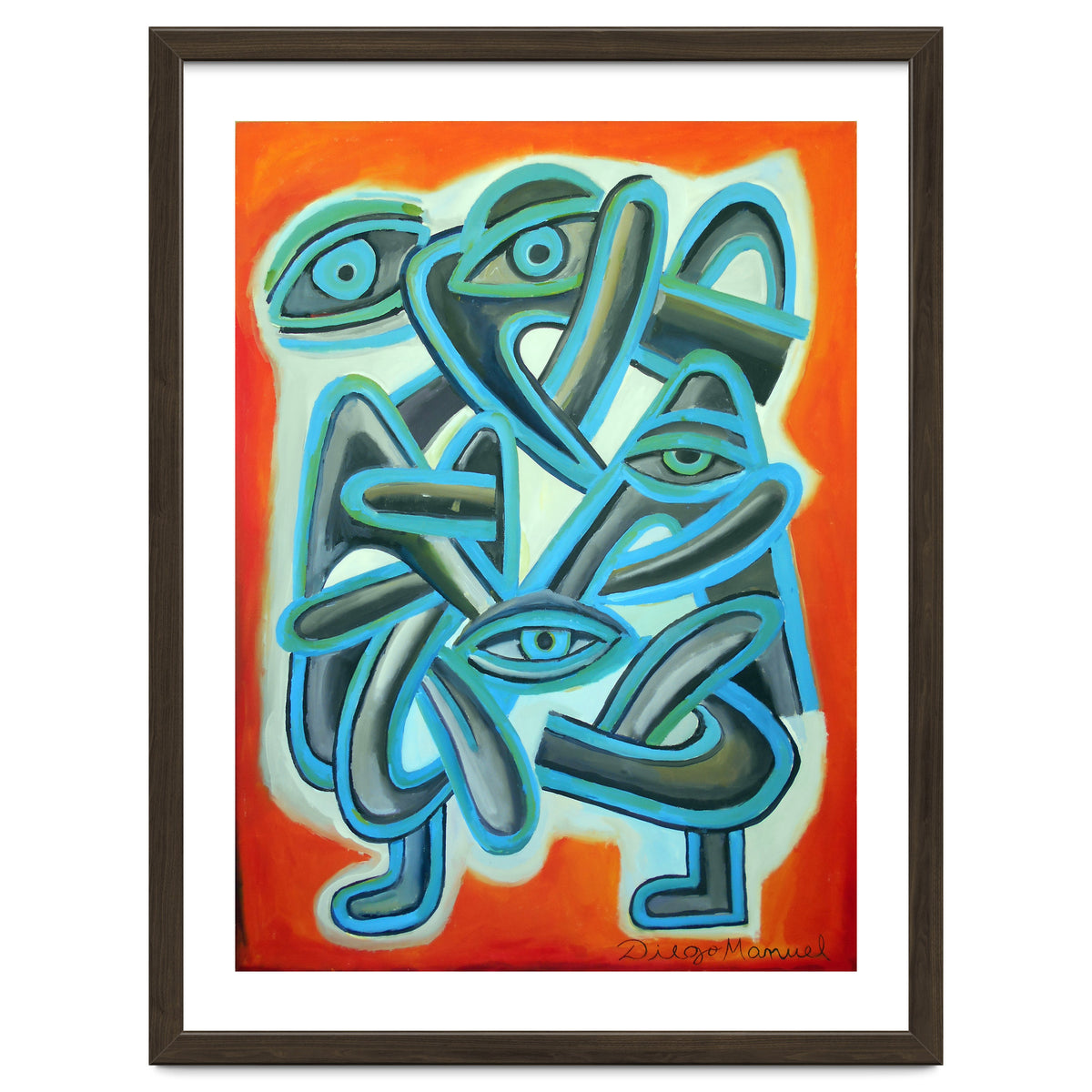 Graffiti Con Ojos Y Lenguas