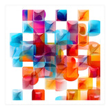 JELL, Multi-colored squares against a white backdrop. (Print Only) thumbnail