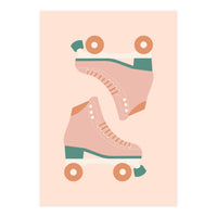 Blush Green Retro Rollers Skate (Print Only)