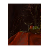Dark Baroque Still Life Table and Wine oil (Print Only) thumbnail