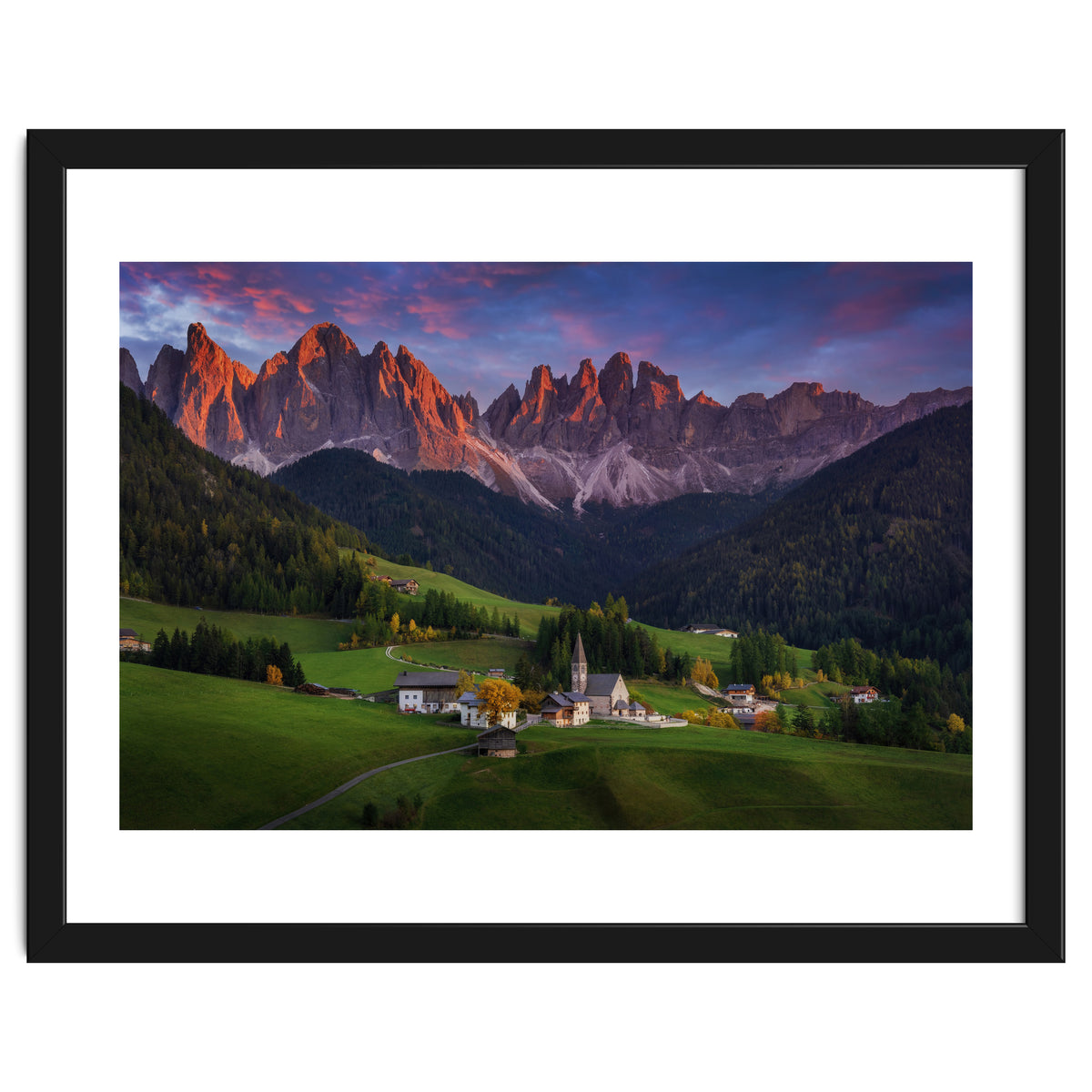 Santa Maddalena at sunset