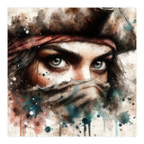 Watercolor Pirate Woman #1 (Print Only) thumbnail