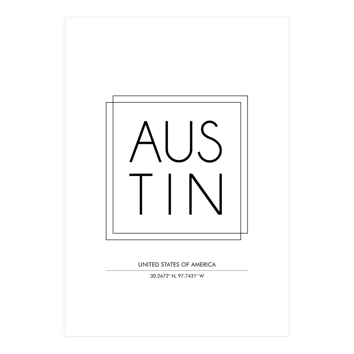 Austin (Print Only)