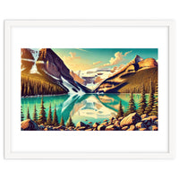 Vintage Lake Louise Banff Poster, Canada