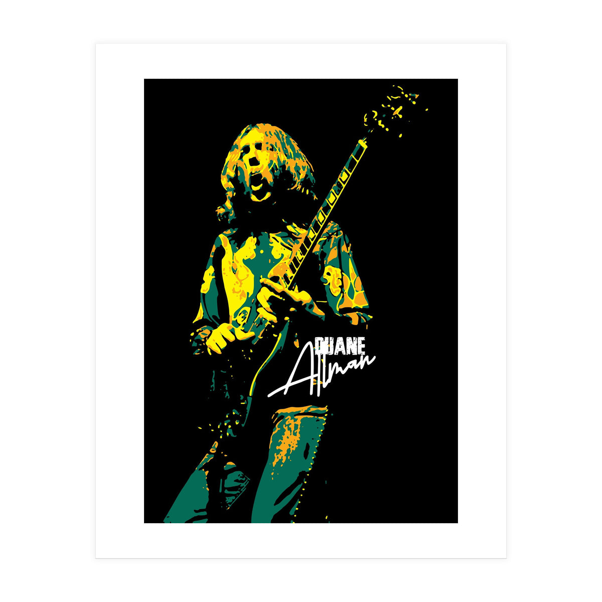 Duane Allman American Rock and Blues Guitarist 2 (Print Only)