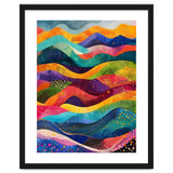 Abstract Rainbow Rolling Hills Landscape thumbnail