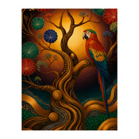 Parrot in Retro Contemporary Aesthetics (Print Only)