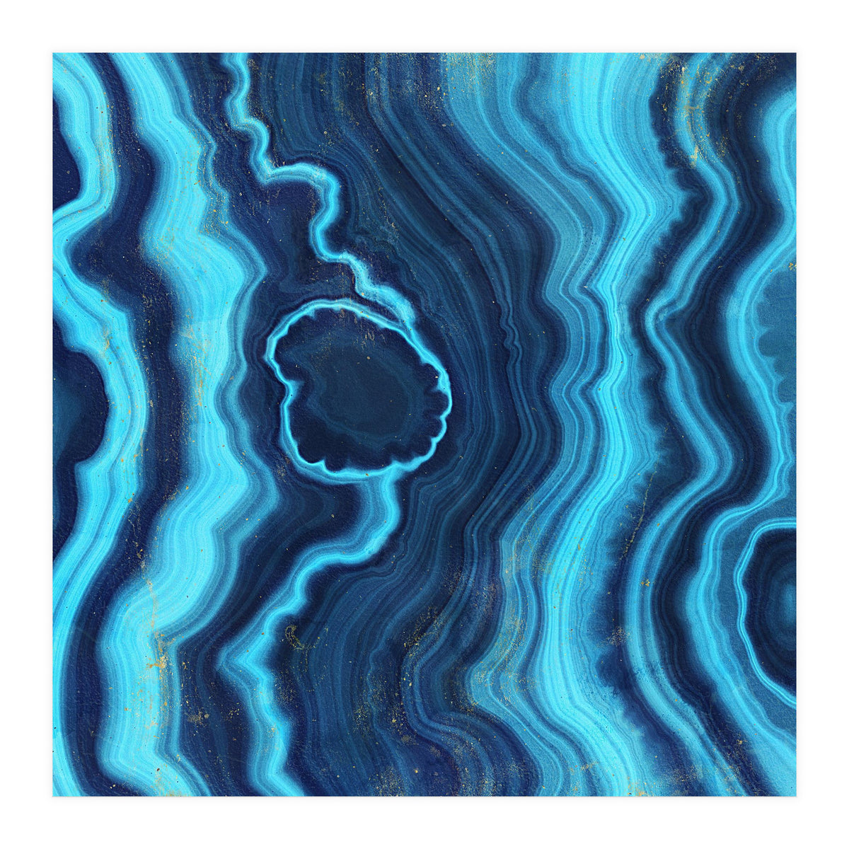 Blue Agate Texture 03 (Print Only)