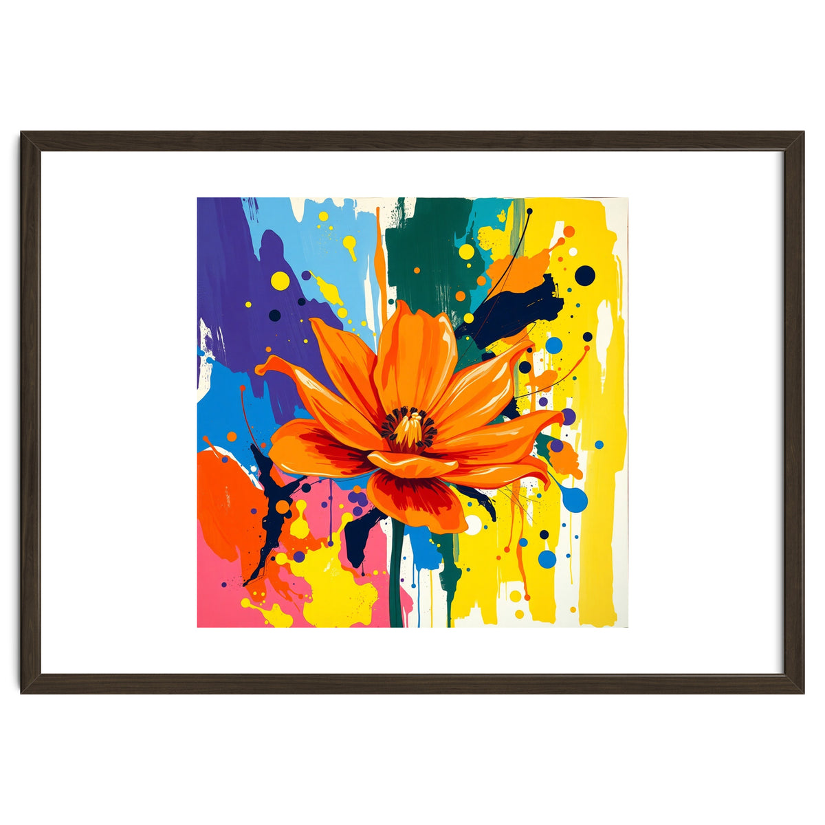 Modern Vibrant Flower