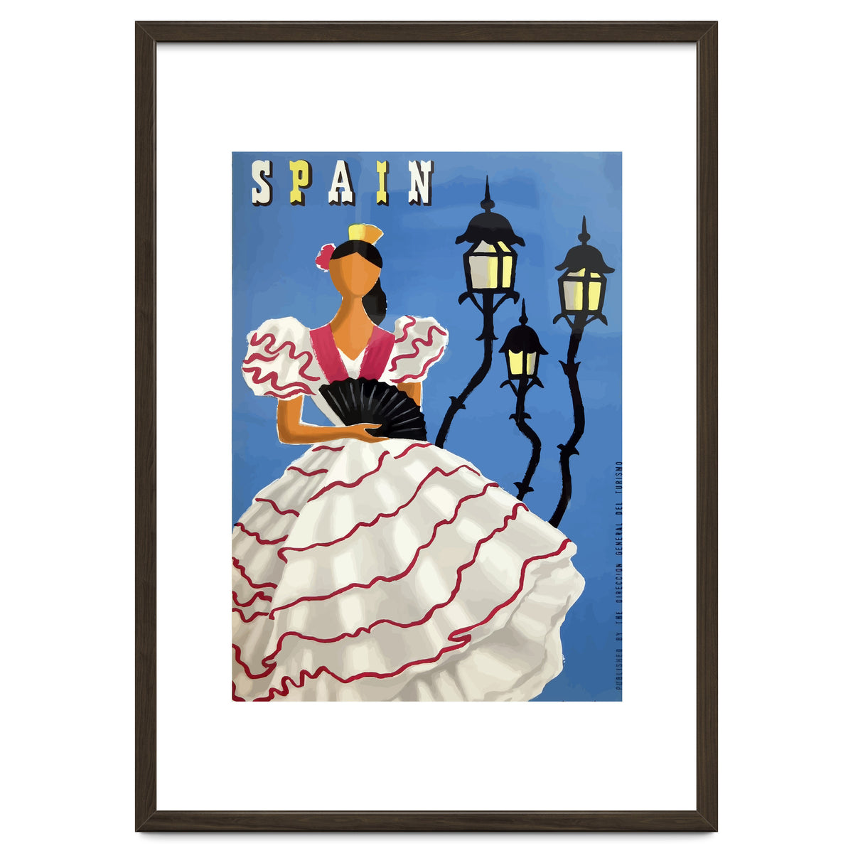 Spain, A Lady in Traditional Costume