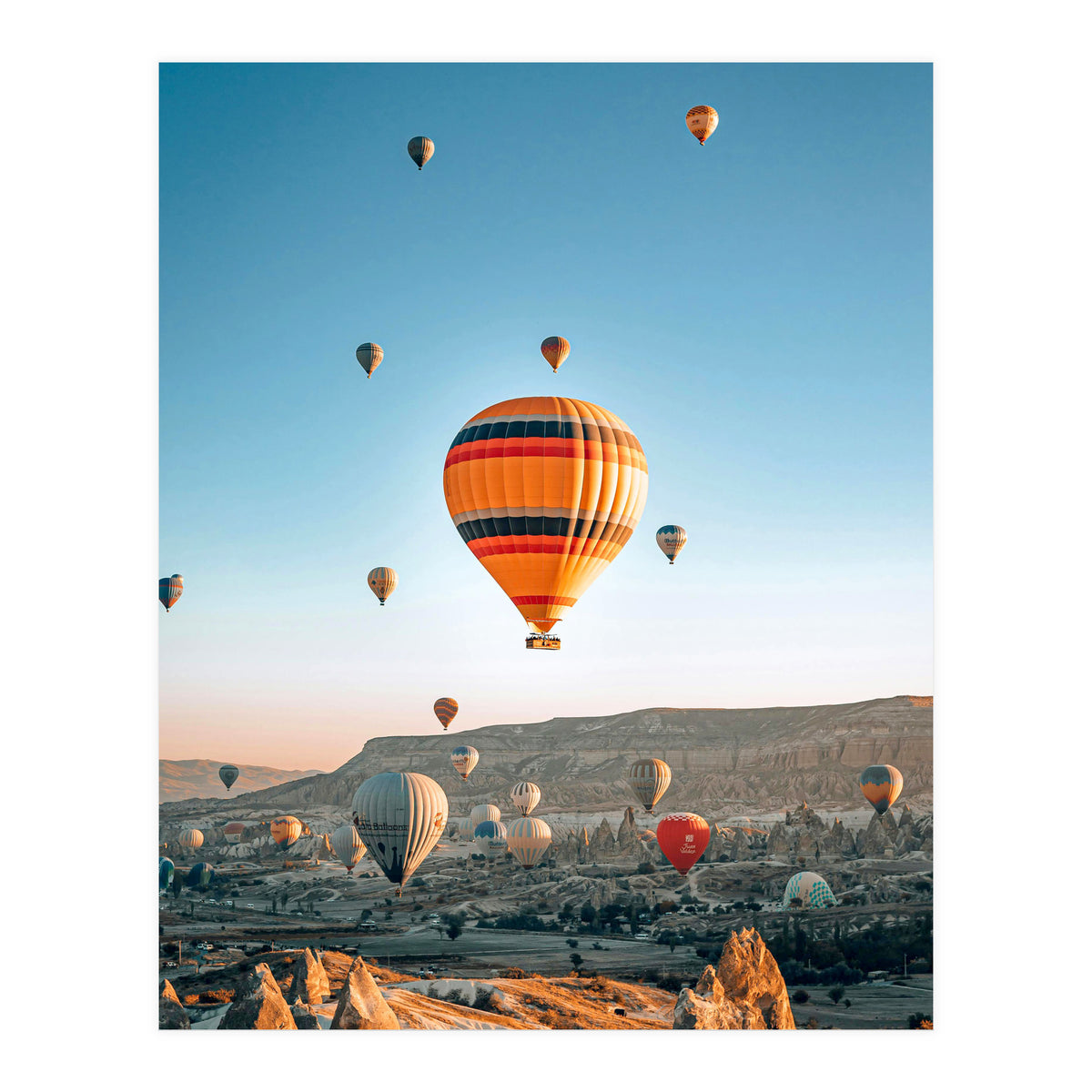 Hot Air Balloons Cappadocia Sunrise (Print Only)