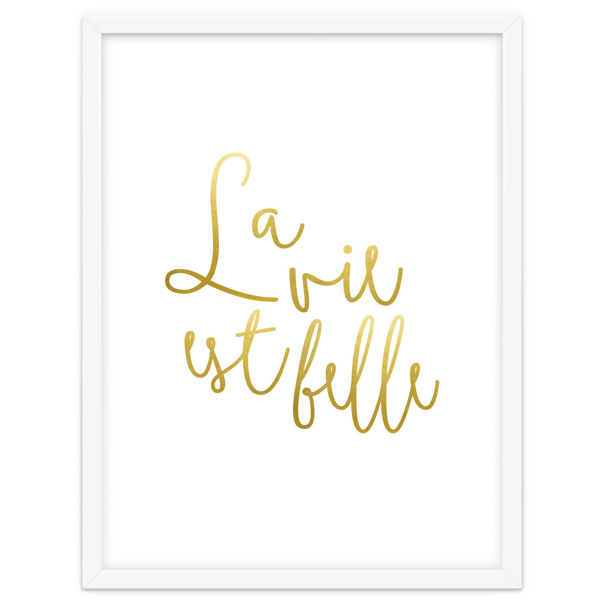 La vie est belle #society6 #typography #buyart