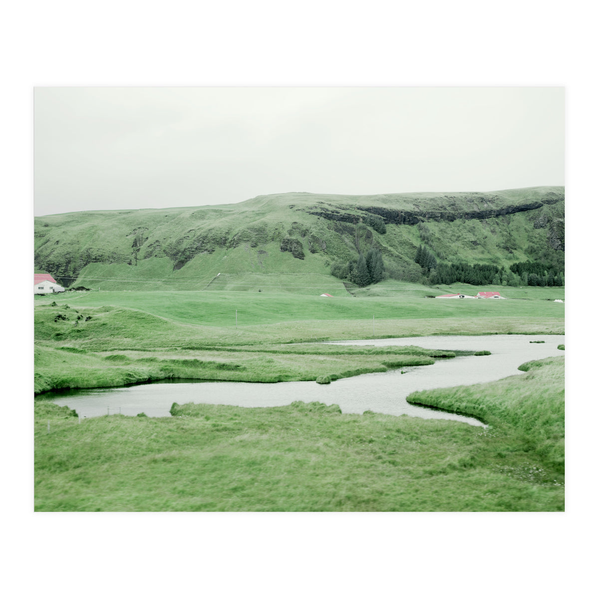 Pond and house in the middle of nowhere - Iceland  (Print Only)