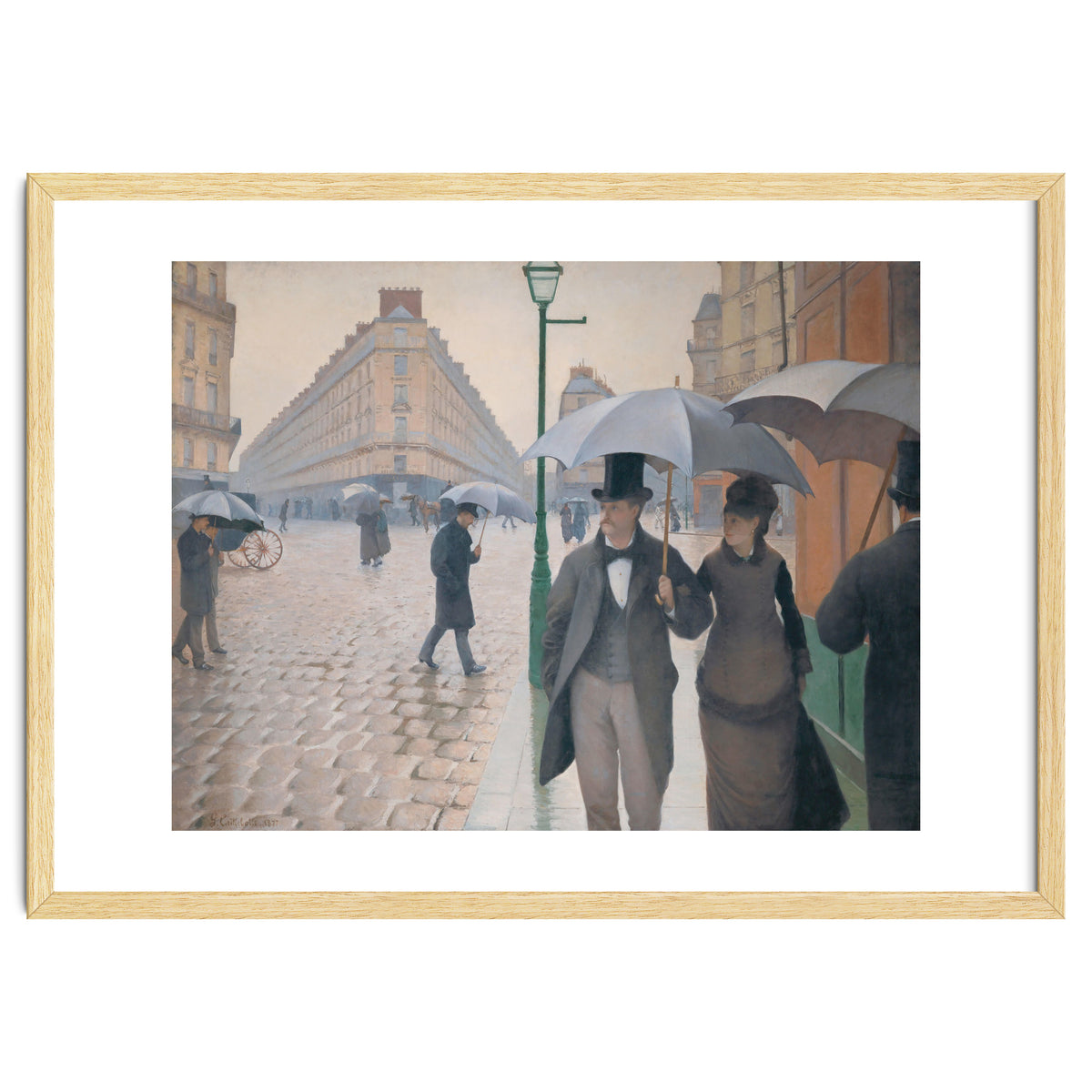Gustave Caillebotte: Rue de Paris, temps de pluie - Paris Street in Rainy Weather, 1877.