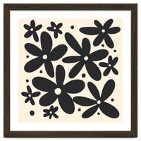 Abstract Monochrome Flowers 4