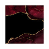 Burgundy & Gold Agate Texture 04  (Print Only) thumbnail