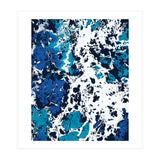 Liquid Patience, Abstract Ocean Sea Water Waves, Eclectic Scandinavian Texture Foam Neutral Nordic (Print Only) thumbnail