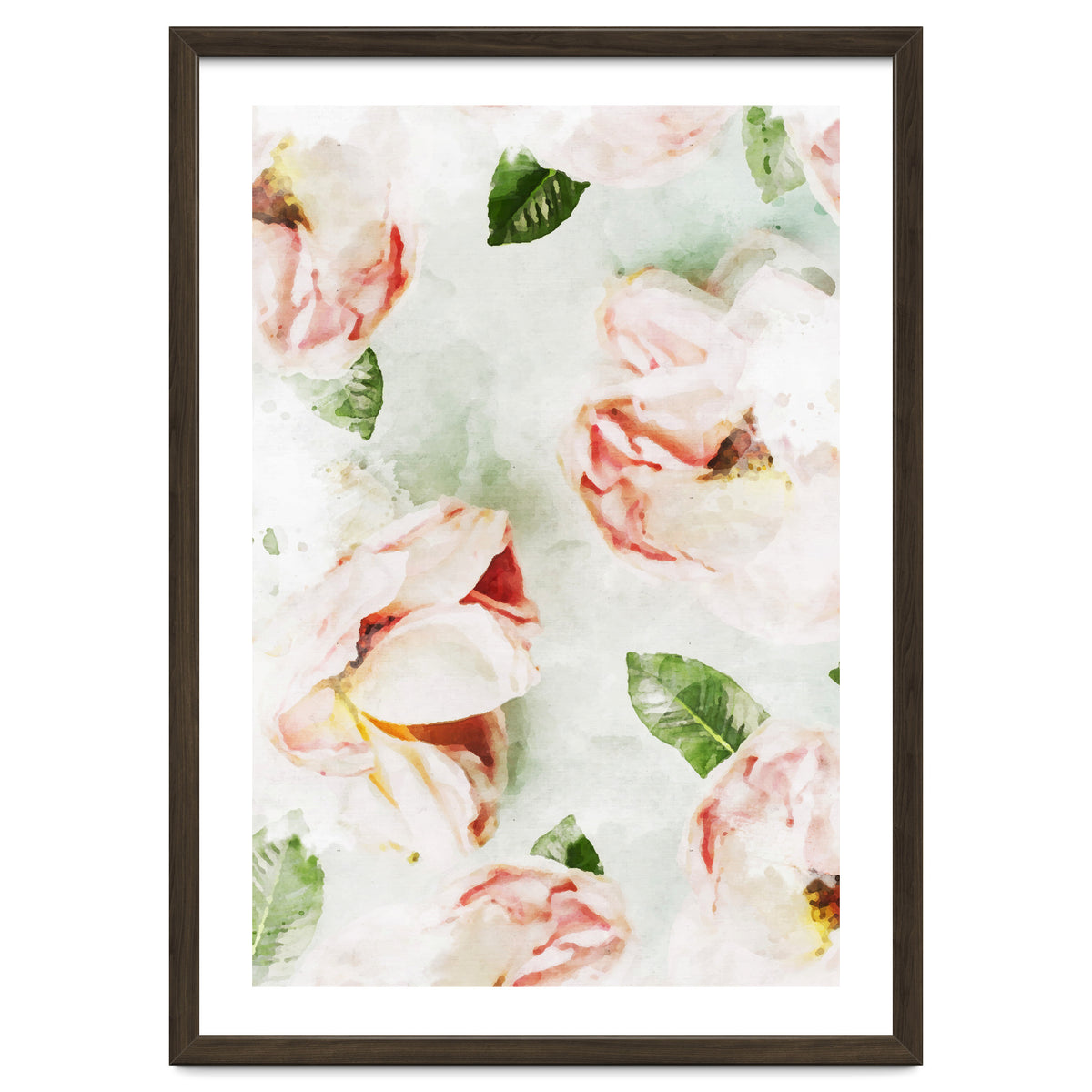 Roses & Foliage Watercolor
